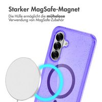 imoshion Glitzer Back Cover mit MagSafe Samsung Galaxy A36 - Glitzer Violett