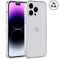 Accezz 100% recyceltes TPU Clear Cover für das iPhone 14 Pro Max  - Transparent