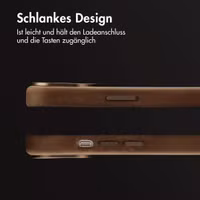 Accezz Vintage Leather Magsafe Backcover Apple iPhone 15 - Rustic Brown