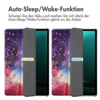 imoshion Design Trifold Klaphülle Samsung Galaxy Tab S10 Plus / Tab S9 FE Plus / Tab S9 Plus - Space
