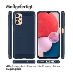 imoshion Brushed Back Cover Samsung Galaxy A13 (4G) - Dunkelblau