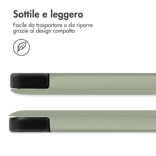imoshion Design Trifold Klaphülle Apple iPad 9 (2021) 10.2 Zoll / iPad 8 (2020) 10.2 Zoll / iPad 7 (2019) 10.2 Zoll - Floral Green