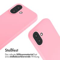 imoshion Silikonhülle mit Band für das Apple iPhone 16 - Rosa