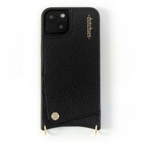 Dutchies Back Cover mit Kartenfach für das Apple iPhone 13 - Telefonband nicht enthalten - Schwarz