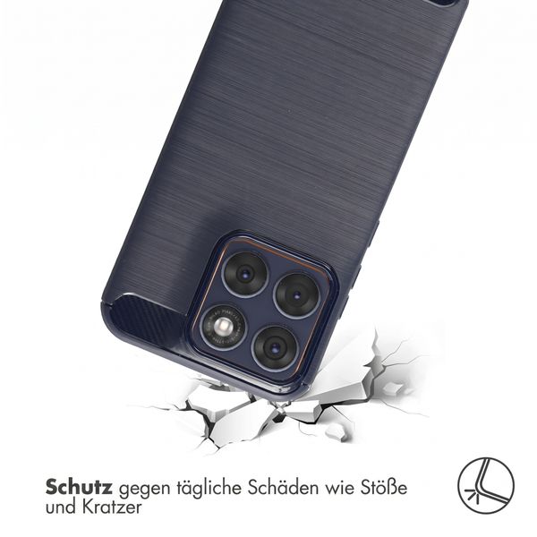 imoshion Brushed Back Cover Motorola Edge 70 Fusion - Dunkelblau