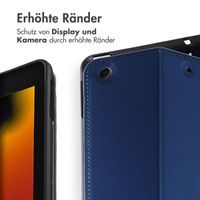 Accezz Classic Klapphülle Apple iPad 9 (2021) 10.2 Zoll / iPad 8 (2020) 10.2 Zoll / iPad 7 (2019) 10.2 Zoll - Dunkelblau