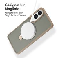 Accezz Ring Stand Backcover mit MagSafe Samsung Galaxy S25 Edge - Braun