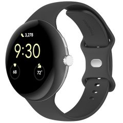 imoshion Silikon-Armband⁺ für  Google Pixel Watch 3 / 4 (45 mm) - Größe L - Schwarz