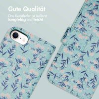 imoshion Design Klapphülle iPhone SE (2022 / 2020) / 8 / 7 / 6(s) - Blue Flowers