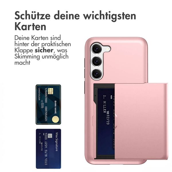 imoshion Backcover mit Kartenfach Samsung Galaxy S23 - Rosé gold