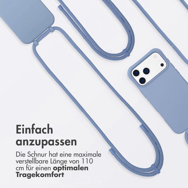 imoshion Color Backcover mit abnehmbarem Handykette und MagSafe Apple iPhone 17 Pro Max - Ash Blue