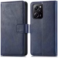 imoshion Luxuriöse Klapphülle Xiaomi Poco X5 Pro 5G - Dunkelblau