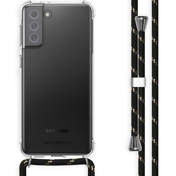 imoshion Backcover mit Band Samsung Galaxy S21 FE - Schwarz / Gold