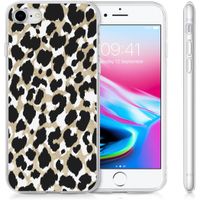 imoshion Design Hülle für das iPhone SE (2022 / 2020) / 8 / 7 / 6s - Leopard / Schwarz