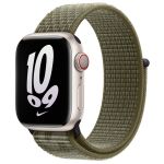 Apple Sport Loop Armband für das Apple Watch Series 1 bis 9 / SE (38/40/41 mm) | Series 10 (42 mm) - Sequoia / Pure Platinum