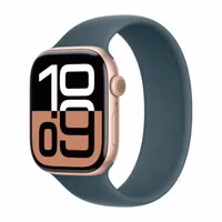 Apple Silikon Solo Loop für  Apple Watch Series 1 - 11 / SE / Ultra (44/45/46/49 mm) - Größe 7 - Lake Green