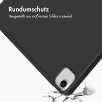 Accezz Smarte Klapphülle aus Silikon iPad Air 13 Zoll (2025) M3 / (2024) M2 - Schwarz