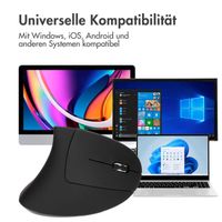 imoshion Ergonomische kabellose Maus - Rechtshändig - USB-A - Schwarz