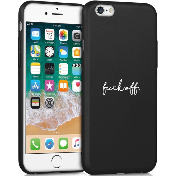 imoshion Design Hülle iPhone 6 / 6s - Fuck Off - Schwarz