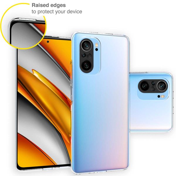 Accezz TPU Clear Cover für das Xiaomi Poco F3 - Transparent