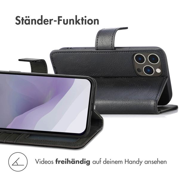 imoshion Luxuriöse Klapphülle für das Apple iPhone 14 Pro Max - Schwarz
