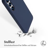 Accezz Liquid Silikoncase mit MagSafe Samsung Galaxy S25 Plus - Dunkelblau