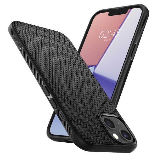Spigen Liquid Air™ Backcover Apple iPhone 13 - Schwarz