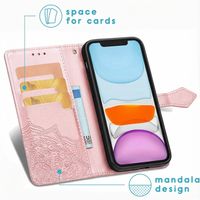 imoshion Mandala Klapphülle Apple iPhone 13 Pro - Rosé gold