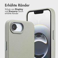 Accezz 2-in-1 Klapphülle aus Leder mit MagSafe Apple iPhone 16e - Light Grey