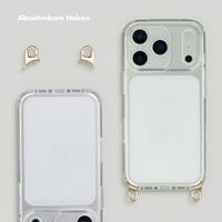 Selencia Backcover mit abnehmbaren Haken Apple iPhone 17 Pro Max - Transparent