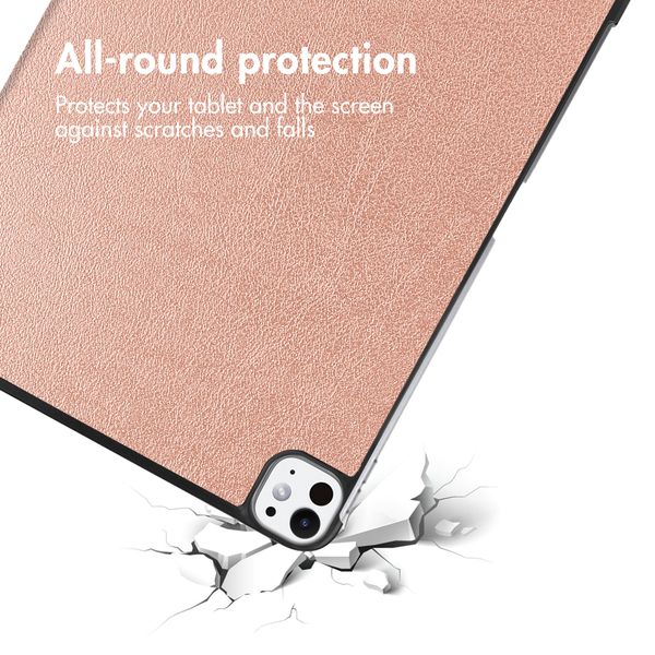 imoshion Trifold Klapphülle Apple iPad Pro 11 (2025) M5 / (2024) M4 - Rosé gold