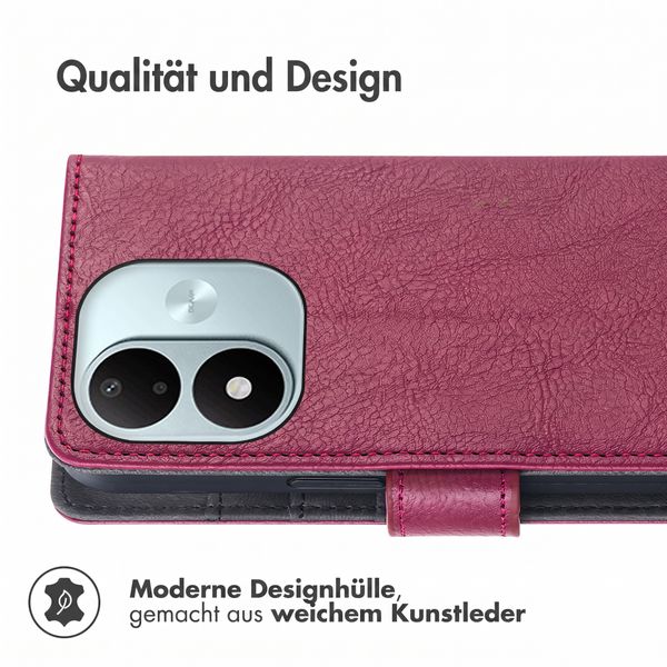 imoshion Luxuriöse Klapphülle Xiaomi Redmi Note 17 (5G) - Bordeaux