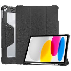 Accezz Rugged Trifold Klapphülle Apple iPad 11 (2025) 11 Zoll A16 / iPad 10 (2022) 10.9 Zoll - Schwarz
