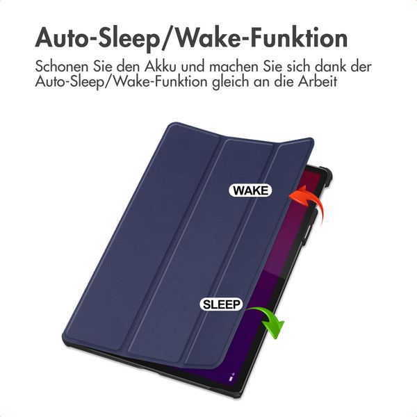 imoshion Trifold Klapphülle Lenovo Yoga Tab - Dunkelblau