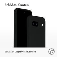 Accezz Liquid Silikoncase für das Google Pixel 8a - Schwarz