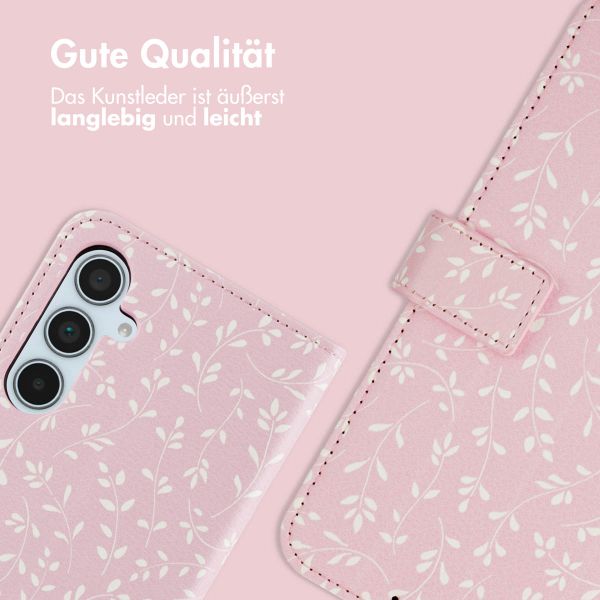 imoshion Design Klapphülle Samsung Galaxy A35 - Pink Bazaar Flowers