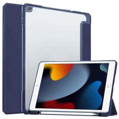 imoshion Trifold Hardcase Klapphülle Apple iPad 9 (2021) 10.2 Zoll / iPad 8 (2020) 10.2 Zoll / iPad 7 (2019) 10.2 Zoll - Dunkelblau