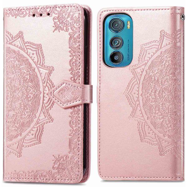 imoshion Mandala Klapphülle für das Motorola Edge 30 - Rose Gold