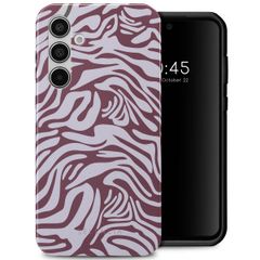 Selencia Vivid Back Cover Samsung Galaxy A55 - Trippy Swirl Dark Rose
