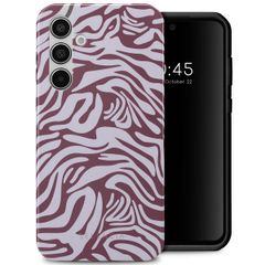 Selencia Vivid Tough Back Cover für das Samsung Galaxy A55 - Trippy Swirl Dark Rose