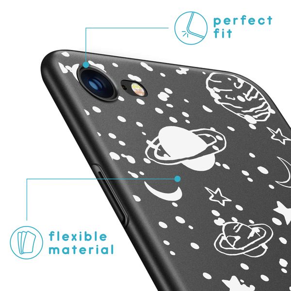 imoshion Design Hülle für das iPhone SE (2022 / 2020) / 8 / 7 - Fun galaxy