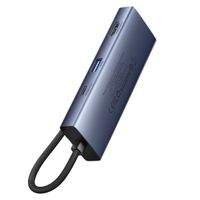 Baseus UltraJoy 7-in-1 USB-C Hub - 4K 60Hz - 100 Watt Laden - Dockingstation - Space Grey