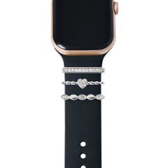 iDeal of Sweden Charms für Smartwatch Armbänder – 3er Pack – Silver Sparkle