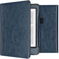 imoshion Vegan Leather Klapphülle Kobo Clara 2E / Tolino Shine 4 - Dunkelblau