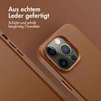 Accezz MagSafe Leather Backcover für das iPhone 14 Pro - Sienna Brown