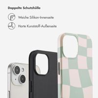 Selencia Vivid Tough Back Cover für das iPhone 14 - Groovy Sage Green