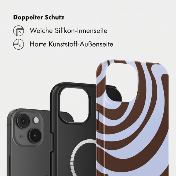 Selencia Vivid Rückabdeckung mit MagSafe Apple iPhone 14 - Dream Swirl Chocolate