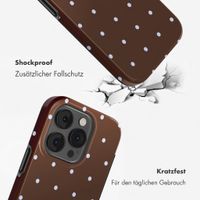 Selencia Vivid Back Cover Apple iPhone 14 Pro - Happy Dots Chocolate