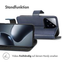 imoshion Luxuriöse Klapphülle Xiaomi 14T Pro - Dunkelblau
