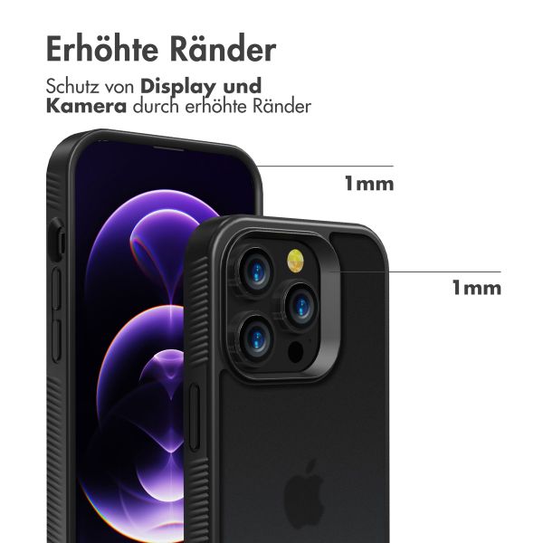 Accezz Rugged Frosted Back Cover Apple iPhone 14 Pro - Schwarz